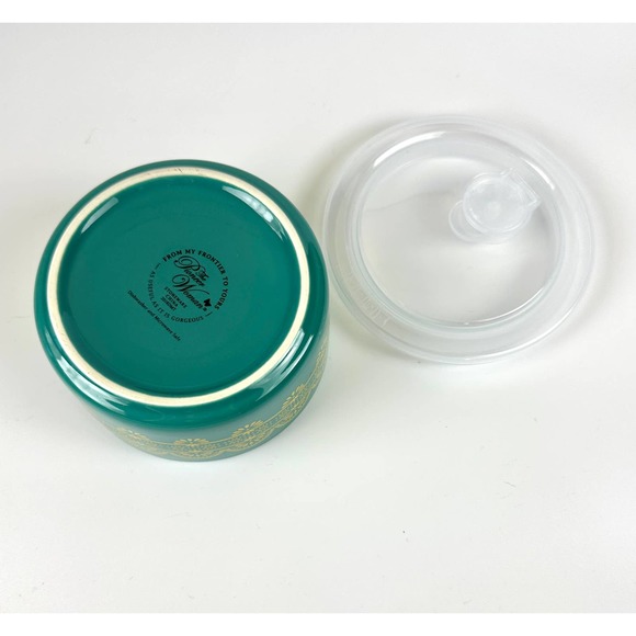 The Pioneer Woman Stoneware Nan Green Small Nesting Storage Bowl W/Lid - Picture 4 of 6
